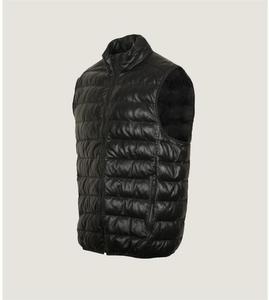 Chaleco Acolchado para Hombre, de Lana, Transpirable, Relleno de Poliéster, Chaleco Acolchado, Ropa de Abrigo sin Mangas para Invierno - Product Image 2