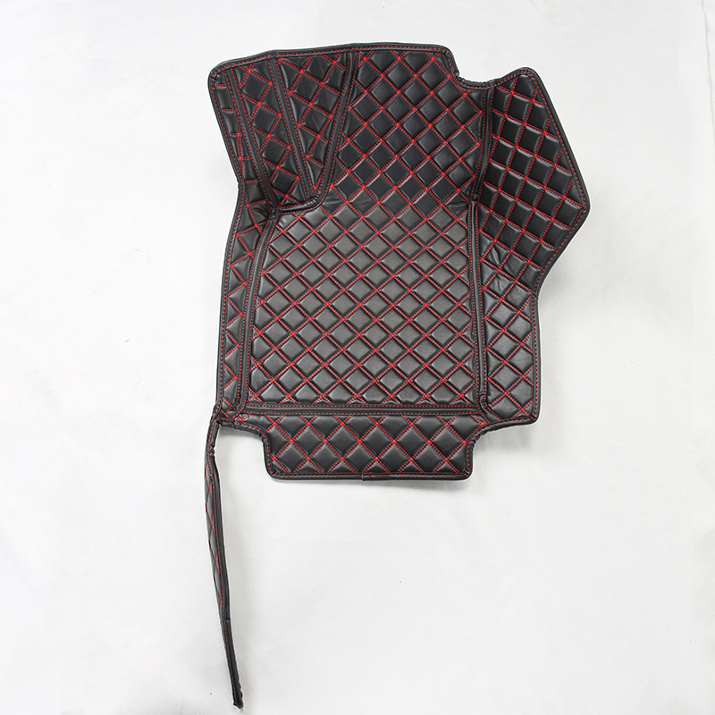 Noir + fil à coudre rouge