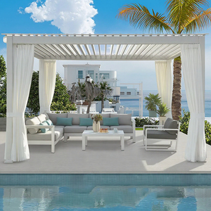 Eléctrico inteligente de lujo terraza pérgola pabellón kits jardín al aire libre de aluminio Guangdong impermeable 3x6 <span class=keywords><strong>metal</strong></span> - Product Image 5