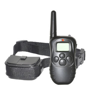PET998DR <span class=keywords><strong>Collar</strong></span> de adiestramiento de perro remoto impermeable recargable rango de <span class=keywords><strong>300M</strong></span> con pantalla LCD 100 niveles hecho de plástico duradero - Product Image 1
