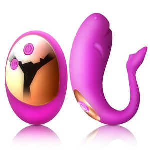 Kleine Walvis Draadloze Sex Vibrator Meisjes Vast Op Sex Afstandsbediening G-Spot Stimuleren Waterdichte Masturbator Voor Vrouwen - Product Image 5