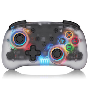 Transparent <strong>Game</strong> <strong>Controller</strong> for Switch Pro Wake-up Vibration Gaming <strong>Joystick</strong> with Motor Feature - Product Image 1