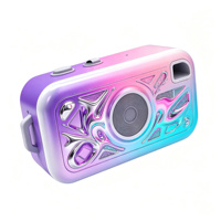 Videocámara HD 1080P con Pantalla IPS de 0.96 Pulgadas, Múltiples Diseños de Grafiti, 26 Filtros, Cámara Portátil para Niños, Compatible con Tarjeta TF de 64GB