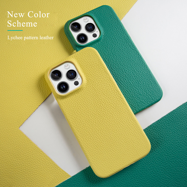 New Arrival for iPhone 16 Series Genuine Leather Sublimation Phone Cases Fashionable Leather Cell Covers for iPhone 16,15,14 Etc