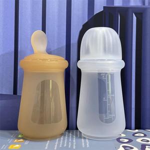 Cuillère-biberon en silicone pour bébé, distributeur de céréales anti-étouffement de qualité alimentaire - Product Image 1
