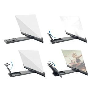 2025 Venta caliente 12 pulgadas 3D alta definición amplificador de pantalla de vídeo <span class=keywords><strong>plegable</strong></span> lupa de teléfono inteligente soporte de teléfono móvil - Product Image 2