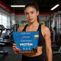 Poudre de protéines végétales saveur vanille, à base de plantes, votre propre marque, pour la musculation et la récupération post-entraînement