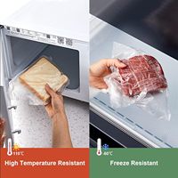 Transparante plastic groenten- en fruitzakjes - 10 x 15 inch, rol met 450 zakjes voor fruit, groenten, brood