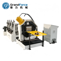 Machine de formage à froid de poutrelles en Z GrandForce à grande vitesse et à économie d'énergie avec découpe sur mesure 16-24 stations certifiée CE