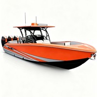 Perahu Pancing Luar Pesisir Berbahan Aluminium Alloy Baru, Desain Ramping dan Bergaya, Berbahan Bakar Bensin/Gasoline, Kapal Pesiar Santai untuk Lepas Pantai