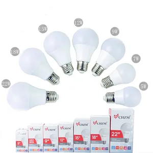led bulb e27 screw mouth plastic package aluminum household energy-saving lamp high-power led bulb lamp