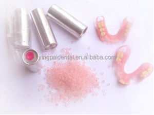 Materiale Acrilico Elastico Flessibile per Protesi Dentali Valplast con Particelle Rosa per Sistema di Iniezione - Product Image 3