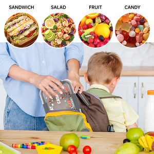Lonchera de Acero Inoxidable Personalizada con Logotipo, a Prueba de Fugas, Duradera, para Niños Pequeños, <span class=keywords><strong>Bentobox</strong></span> - Product Image 6