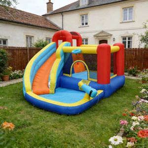 Parcours d'obstacles gonflable commercial sur mesure pour enfants, idéal pour les locations de jeux événementiels - Product Image 1