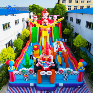 Château gonflable durable et sûr pour enfants, idéal pour les fêtes dans <span class=keywords><strong>le</strong></span> jardin et les parcs d'attractions, en PVC certifié CE - Product Image 1