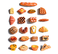 Kawaii Resin Mini american pizza Food Cabochon Flatback Cookie per figurine di cibo per casa delle bambole decorazione di artigianato fai da te