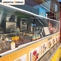 Remolque de Comida Móvil Oriental Shimao de 3.5M, Acero Inoxidable Color Oro Rosa, Personalizable, Totalmente Equipado, con Certificación DOT para Venta de Snacks