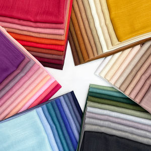 Pañuelo instantáneo para mujer, estilo islámico, de poliéster, bambú, algodón y voile de tejido liso, tipo Sheila, color <span class=keywords><strong>verde</strong></span> esmeralda liso, 60 colores - Product Image 6