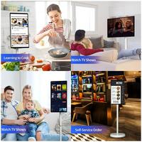 Téléviseur intelligent portable à écran tactile numérique intérieur, alimenté par batterie, 21,5 pouces, Android, vente chaude
