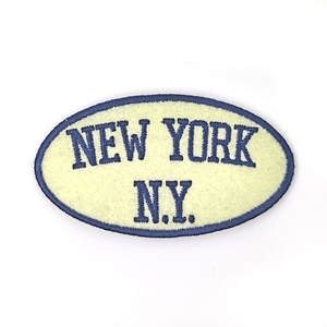 Parche bordado de PVC para coser para chaquetas con tela de lona temática de Nueva York - Product Image 1