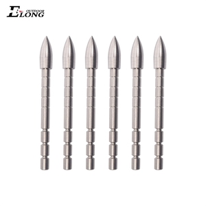 Pointes de flèche en acier inoxydable personnalisées ID4.2mm Pointes de flèche Bullet Tips 100-120gr Tir à l'arc Cible Pointe de flèche détachable - Product Image 4