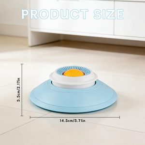 Giocattolo Interattivo di Alta Qualità <span class=keywords><strong>per</strong></span> Cani e Gatti, Dispenser di Cibo Lento Rotondo Azzurro - Product Image 6