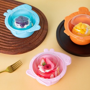 Regalo per la Festa dei Bambini: Torta Millefoglie alla Mousse di Frutta a Tema Peppa Pig, Pasticceria in Stile Occidentale, Dessert in Scatola Trasparente - Product Image 3