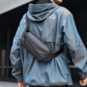 Sac bandoulière fonctionnel pour <span class=keywords><strong>homme</strong></span>, motif géométrique, idéal pour le cyclisme et les loisirs en extérieur - Product Image 1