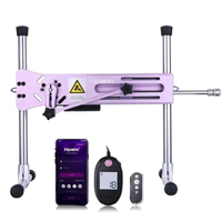 Lila Elegante Hismith Premium 4.0 Pro Stoßmaschine 100W Motor mit LED-Licht Steuerbox 3-in-1 Steuerung KlicLok System