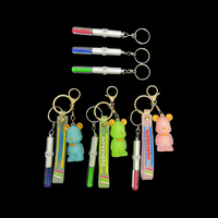 Porte-clés promotionnel en plastique avec mini lampe torche pour publicité d'entreprise, cadeaux personnalisés, mariages, fêtes - Portable