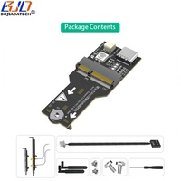 Adaptateur sans fil PCI-E 1X vers NGFF M.2 Key E/A+E pour ordinateur de bureau, 2 antennes avec LED RGB, pour bus PCIE uniquement, module Wifi BT