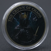 Pièce de monnaie commémorative non magnétique Œil du Diable et Couronne, objet de collection, artisanat artistique, cadeau fabriqué en Chine