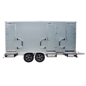 DOT + VIN 450*210*210cm 고급 화장실 트레일러 경영진 휴대용 포르타 변기 트레일러 야외 욕실 화장실 - Product Image 3