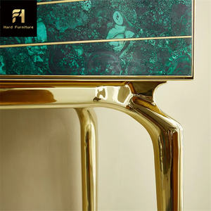 <span class=keywords><strong>Table</strong></span> console italienne <span class=keywords><strong>de</strong></span> luxe en acier inoxydable <span class=keywords><strong>centre</strong></span> <span class=keywords><strong>de</strong></span> stockage <span class=keywords><strong>de</strong></span> liège artistique maison moderne meubles <span class=keywords><strong>de</strong></span> salon pour hôtels marbre - Product Image 5