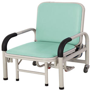 EM-CS007 hôpital pliable accompagnant patient chaises-lit canapé convertible chaise d'hôpital lit hôpital inclinable chaise - Product Image 6