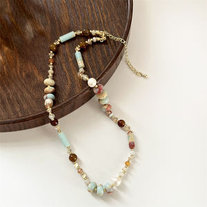 בתפזורת הסיטונאי נשים בנות קיץ תכשיטים מתוקים לבן מים מתוקים פנינים בוהו - Product Image 2