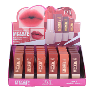 6 أحمر شفاه مخملي غير لامع مقاوم للماء، ملمع شفاه عشبي، مستحضرات تجميل، أحمر شفاه بلون طبيعي، أحمر شفاه أحمر مخصص - Product Image 4