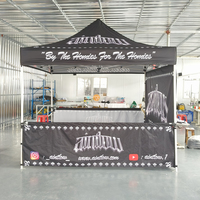 Tente Pop-Up Personnalisée 10x10ft en Polyester Enduit PU 600D Imperméable pour Salons Commerciaux et Publicitaires – Vente en Gros