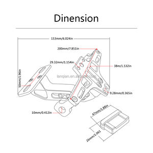 Accesorios para Motocicleta, Soporte Ajustable para Placa de Matrícula Trasera, para <span class=keywords><strong>BMW</strong></span> <span class=keywords><strong>F800</strong></span> <span class=keywords><strong>ST</strong></span> F 800 <span class=keywords><strong>ST</strong></span> 2006-2015 2014 - Product Image 6