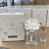 Diffuseur de fleurs en céramique de luxe de haute qualité, diffuseur d'huiles essentielles, diffuseur de parfum en pierre, diffuseur d'air frais