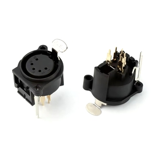 Connecteur XLR vertical BSSY) CT5-01 <span class=keywords><strong>HFP</strong></span> 5 broches femelle cinq cœurs 180 degrés - Product Image 1