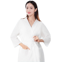 Vente en gros d'usine bon marché Spa Robe de massage pour sauna Kimono jetable Peignoir jetable Robe de bain