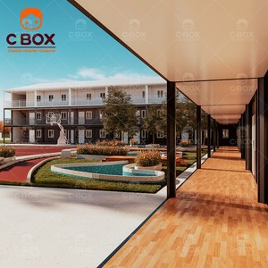Cbox Wholesale Modular Resort Flat Pack Hotel Office Fireproof Classrooms Student Dormitory Prefab <b>Container</b> House - Product Image 6