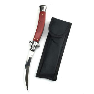 سكين جيب قابل للطي للاستخدام الخارجي والتخييم والصيد، تكتيكي للبقاء على قيد الحياة، حاد من الفولاذ المقاوم للصدأ ويعمل بضغطة زر - Product Image 5