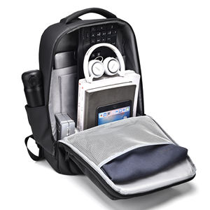 Sac à dos d'affaires pour homme à grande capacité avec logo personnalisé, imperméable, pour ordinateur portable de 17,3 pouces, sac de voyage haut de gamme en Oxford - Product Image 2