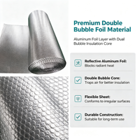 Feuille d'isolation en aluminium bulle 8 mm, pare-feu, barrière vapeur, bouclier thermique réfléchissant pour grenier, fenêtre, garage, camping-car, sous-sol