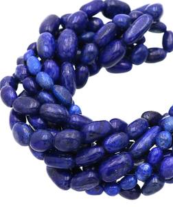 Cuentas de Lapislázuli en forma de pepita, lisas, color azul marino, hilo de piedras preciosas de 13 pulgadas, de 5 mm a 8 mm - Product Image 2