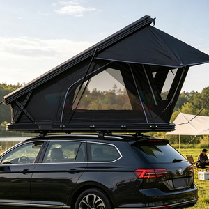 Aluminum Hard Shell Roof Top Tent Car Camping Tente De Toit Luxury X Hinge Lightweight Hardshell Rooftop Tent With Ladder - Product Image 4
