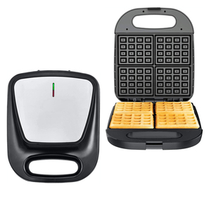 Máquina <span class=keywords><strong>de</strong></span> hacer waffles belgas antiadherente, 2 rebanadas, con luces <span class=keywords><strong>de</strong></span> calefacción estables, sandwichera - Product Image 4