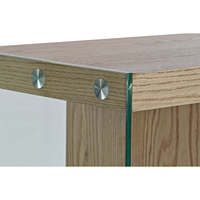 Table de buffet en MDF Crystal 160x45x80 Marron clair